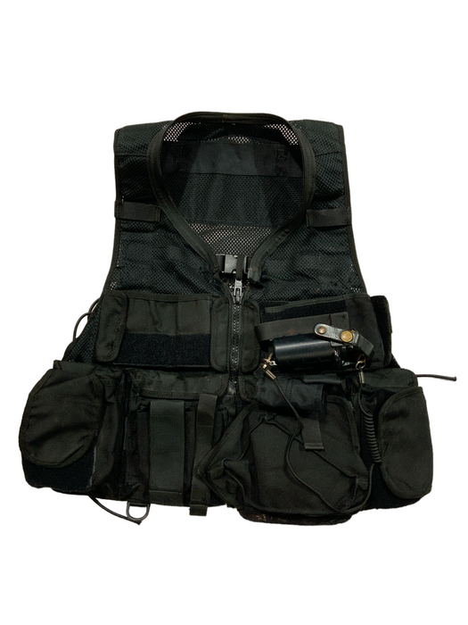 Black Tactical Load System Tac Vest Security Dog Handler Grade B OBTV48