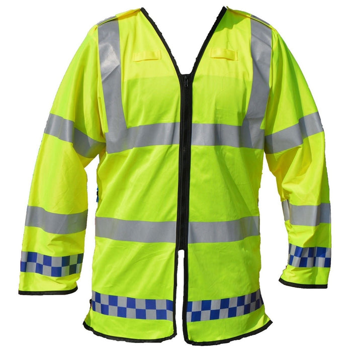 Hi Viz Lightweight Reflective Overcoat with Reflective Tape - New