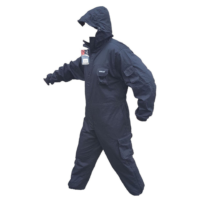 New Keela Black Tactical Overall Coverall Paintballing Workwear Airsoft KC01N