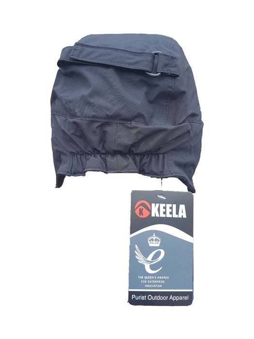 New Keela Black Softshell Polacap Warm Lined Winter Hat Waterproof Cap KWC01N
