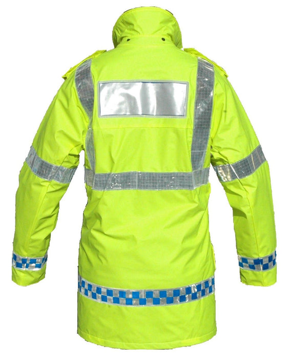 Hi Viz Breathable Waterproof Ventflex Coat Klickfast Security HVVF01A