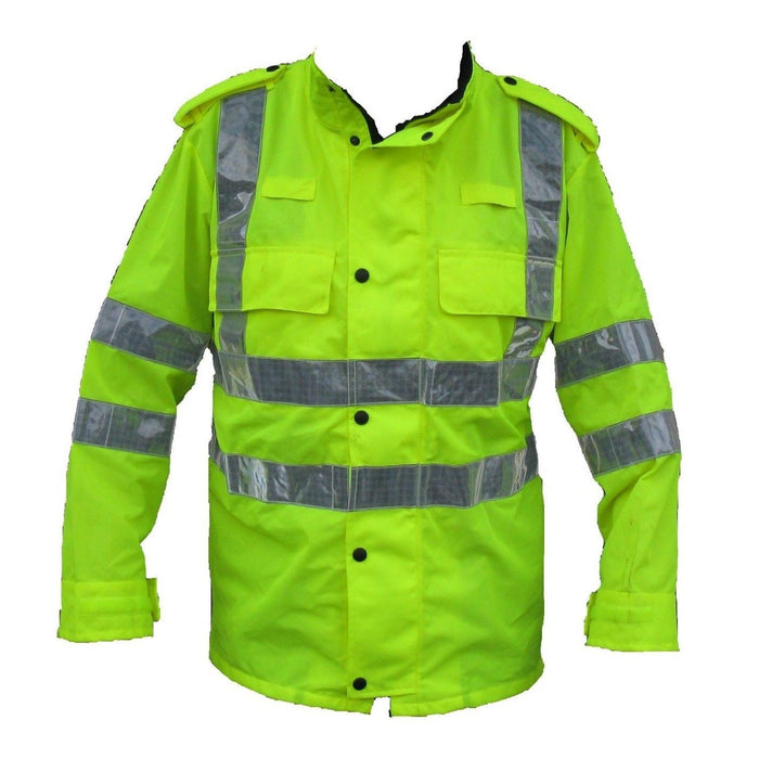 Hi Viz Lightweight Coat with Reflective Stripes Recover New LW03N