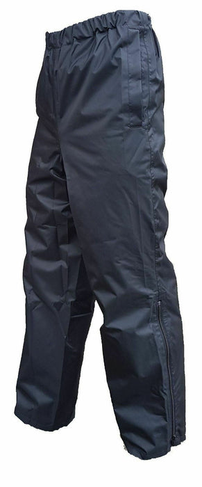 Bundle Of 2 x Ex 100% Polyester Black Waterproof Over Trousers