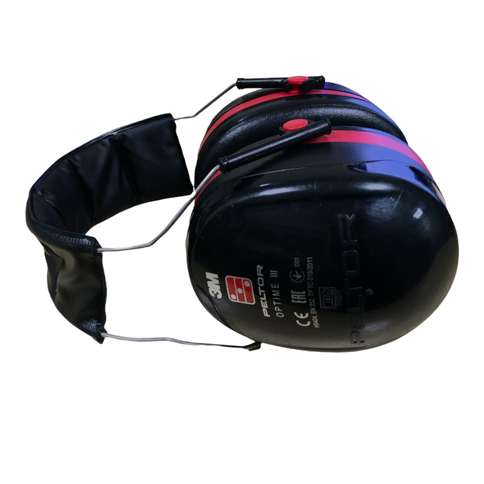 3M Peltor Optime III H540A Ear Defender Earmuffs Black Red PELOPT3A