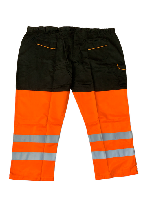 New Male Recovery Trousers Black and Orange Security Mechanic RECTRS02N