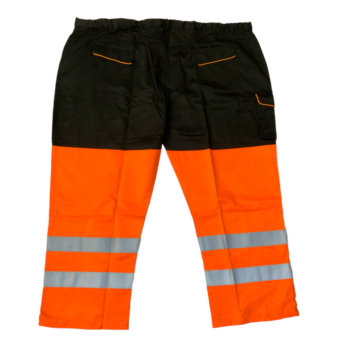 New Male Recovery Trousers Black and Orange Security Mechanic RECTRS02N