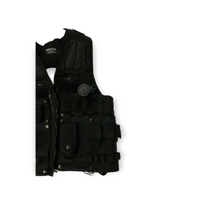 Arktis Black Tac Vest SAS Combat Security Paint-balling 44”-50” Chest OBTV30