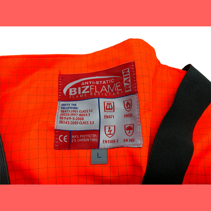 Portwest Flame Resistant Trouser Antistatic HiVis Orange PWHVT02N