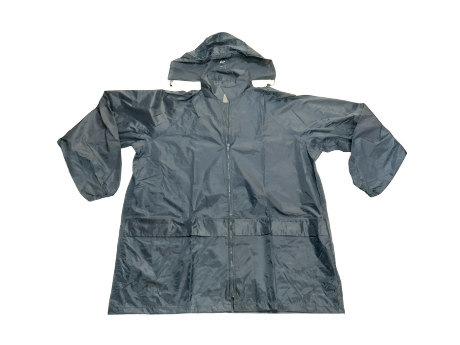 New Navy Blue Polyester Waterproof Over Trousers & Jacket Walking Hiking YOK01N