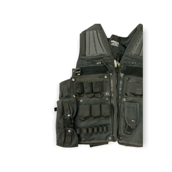 Arktis Black Tac Vest SAS Combat Security Paint-balling 44”-50” Chest OBTV29
