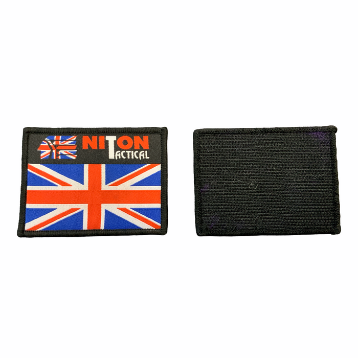 Bundle of 50 Union Flag Niton Tactical Hook & Loop Patch Badge