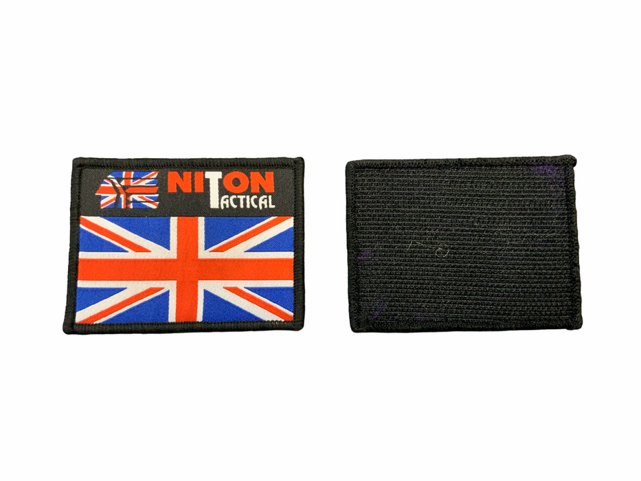 Bundle of 50 Union Flag Niton Tactical Hook & Loop Patch Badge