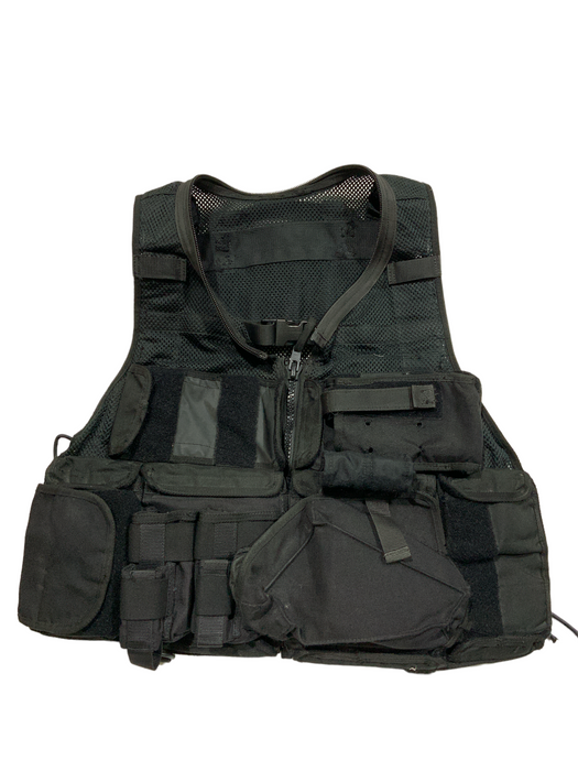 Black Tactical Load System Tac Vest Security Dog Handler Grade B OBTV49