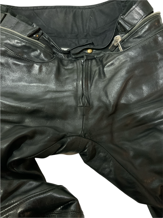 BKS Leather Motorbike Trouser Black From Two Piece Waist 35" BKSTRS02B Grade B