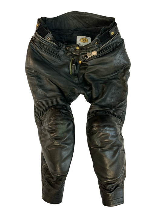 BKS Leather Motorbike Trouser Black From Two Piece Waist 36” BKSTRS10B Grade B