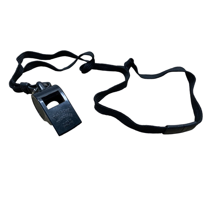 Genuine British The Acme Thunderer City Police Whistle & Lanyard