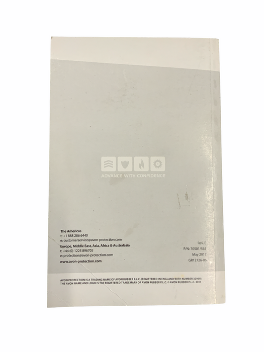 Avon C50 Manual User Instruction Gas Mask Respirator