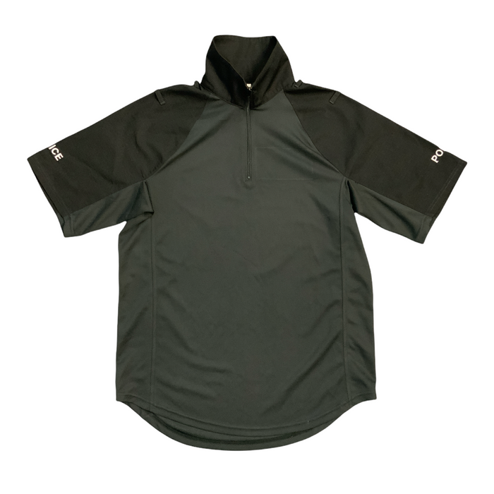 Male Black Police Branded UBACS Short Sleeve Wicking Top WKS21MA