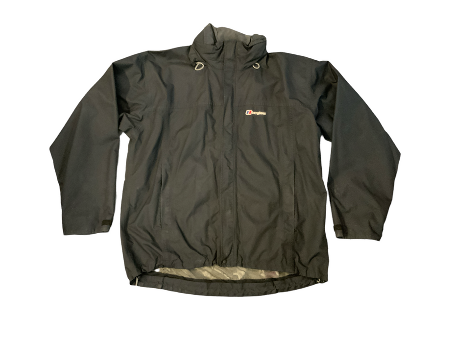 Black Berghaus Waterproof Hooded Jacket 2XLarge 52” OJ144