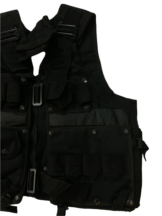 Arktis Black Tac Vest SAS Combat Security Paint-balling 44”-50” Chest OBTV28