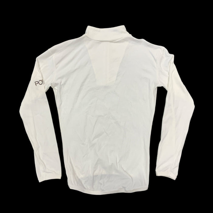 Kit Design Police Branded White Long Sleeve Stretch Fit Top WKS41A