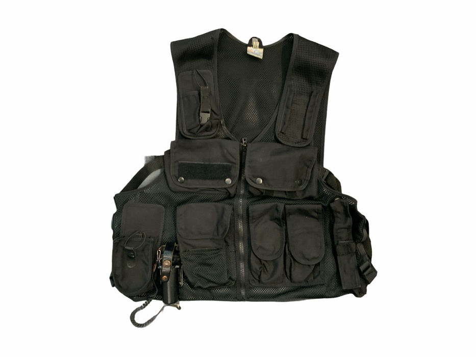 Black Tactical Load System Tac Vest Security Dog Handler Marshal BV22B Grade B