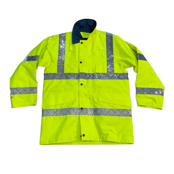 Hivis Yellow Raincoat Jacket Medium/Short OJ167