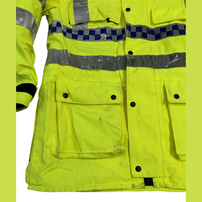 Hi-Vis Goretex Waterproof Rain Coat Marshal Dog Handler Events HVGC7B