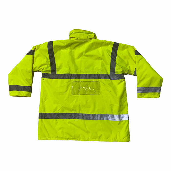 Hi Vis Jacket Waterproof Rain Coat Security Dog Handler 3XLarge HVPC11A