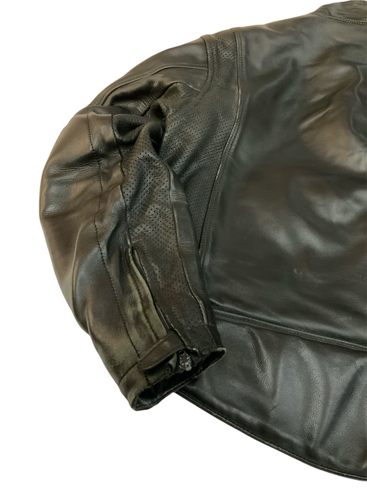 BKS Leather Motorbike Jacket Black From Two Piece BKSJKT05B GRADE B