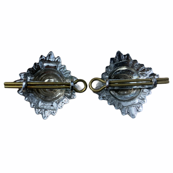 Bath Stars Pips Rank Insignia Chrome Metal MTLBATHSTAR