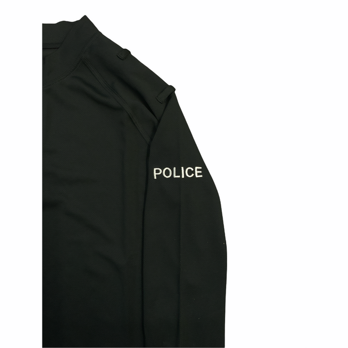 Male Black Police Branded New Breathable Long Sleeve Wicking Shirt Top WKS18MAN