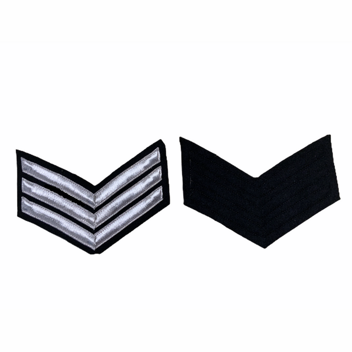 Police Prison Sew On Embroidered Sergeant Stripes Patch Badge SGTSTR3