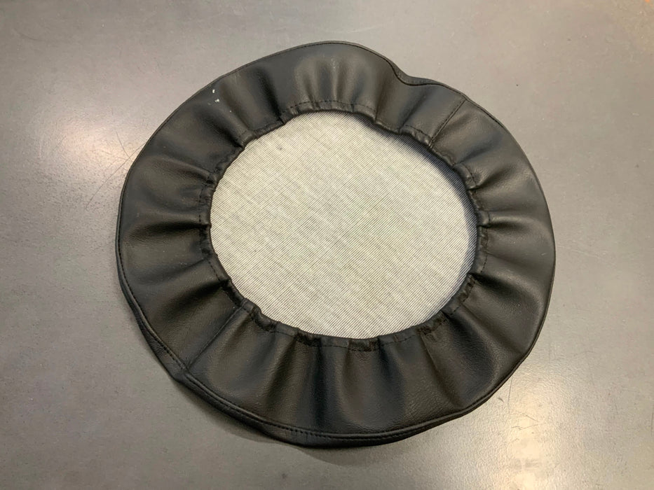 Black Leather Waterproof Cover for Peak Caps BPKCAPCOV3A