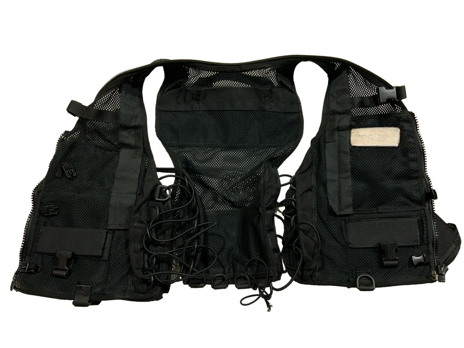 Black Tactical Load System Tac Vest Security Dog Handler Grade B OBTV49