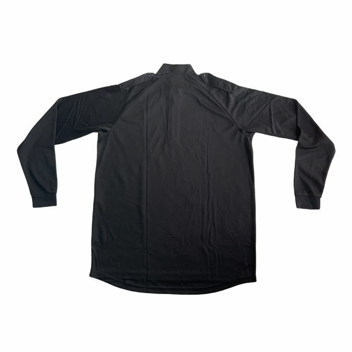 Wicking Shirt Epaulettes Female Black Long Sleeve WKS04AF