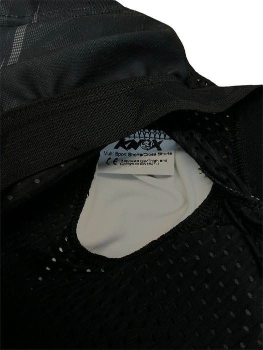Knox Multi Sport Shorts Motorcycle Hip Thigh Coccyx Black/Grey KNOXSPSHB Grade B