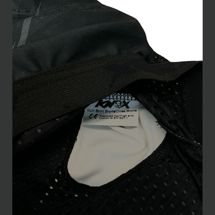 Knox Multi Sport Shorts Motorcycle Hip Thigh Coccyx Black/Grey KNOXSPSHB Grade B