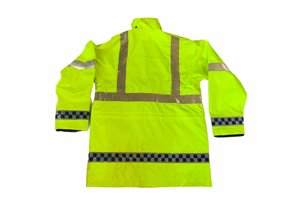 Hi Vis Waterproof Coat With Klickfast Docks Size Large Grade A OJ28