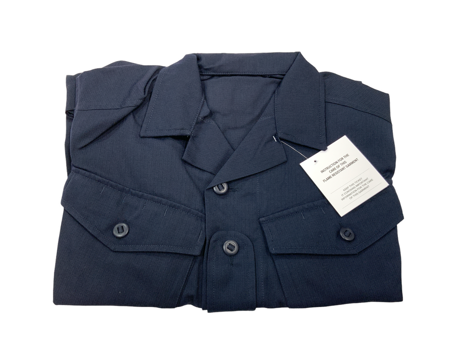 New Genuine Royal Navy Flame Resistant Shirt Jacket Ripstop Navy Blue RNSHIRT02N