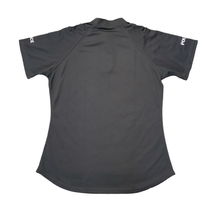 Female Black Police Branded Short Sleeve Wicking Shirt Top WKS17FAN