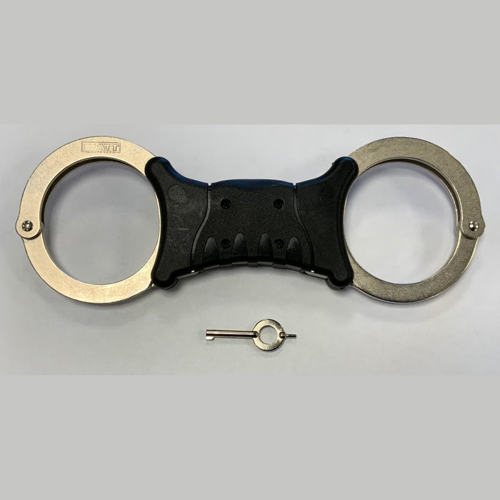 Genuine Hiatt 2103 Chrome Rigid Handcuffs Speedcuffs Quickcuff Like TCH 840 A