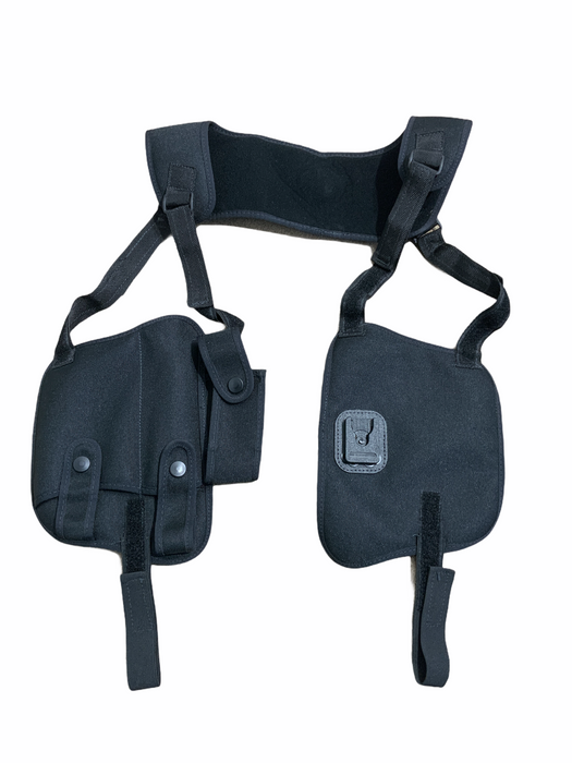 Black Covert Harness Covert Vest With Klickfast Cuffs Baton CS Gas Holder CH07