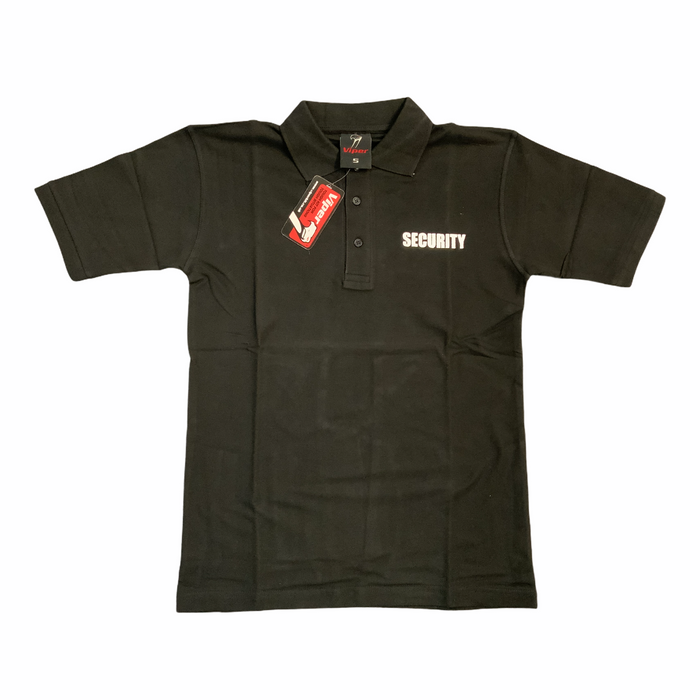 New Viper Male Black Security Printed Polo Shirt