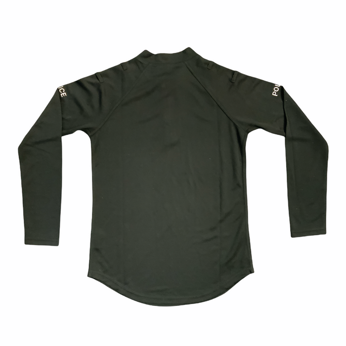 Male Black Police Branded Long Sleeve Wicking Shirt Top WKS18MA