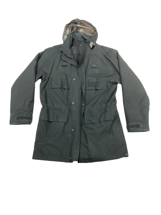 Black 3/4 Goretex Waterproof Rain Coat Security Grade B OJ111