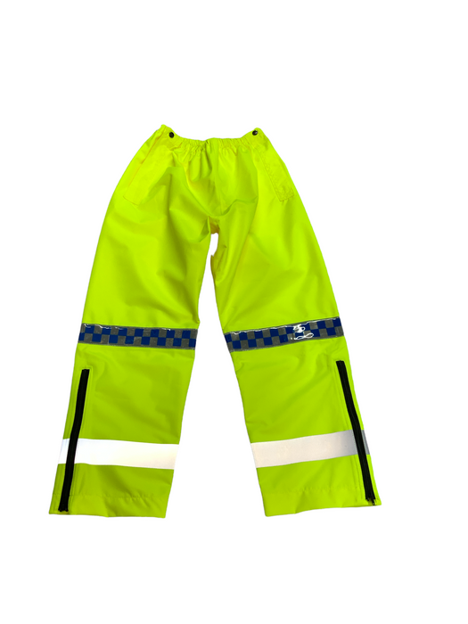 Unisex Hi Vis 100% Polyester Waterproof Overtrousers HVWP03AN
