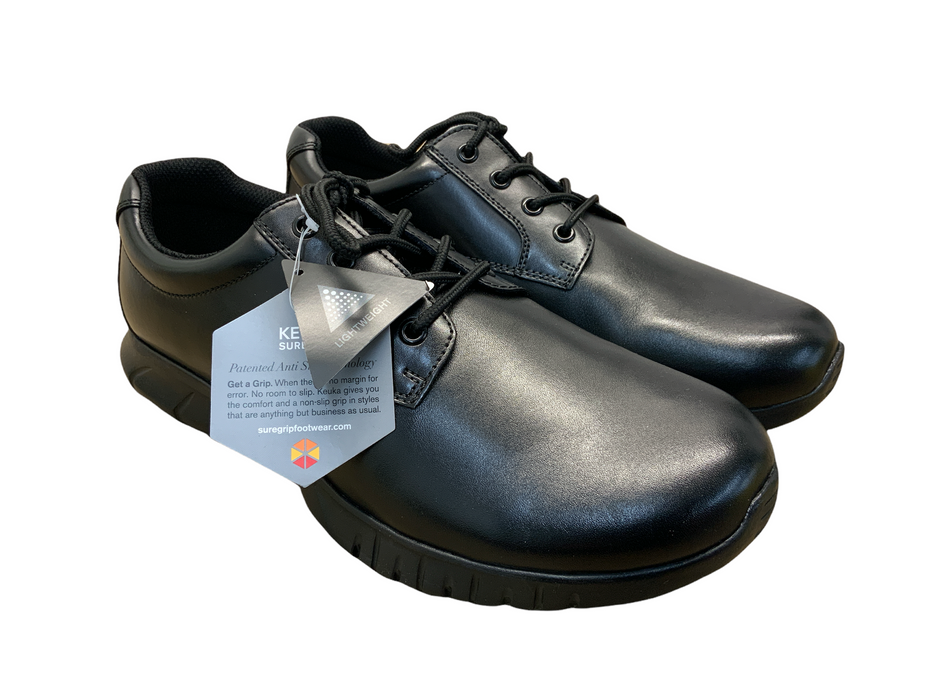 New (with defects) Keuka Suregrip Saloon Black Shoe OS20