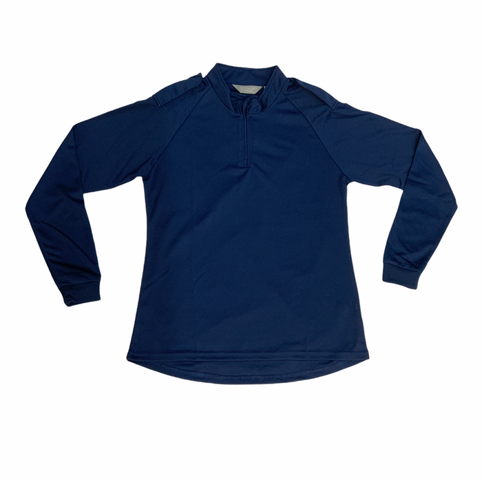 Breathable Long Sleeve Wicking Shirt With Epaulettes - Women's - Blue - NEW