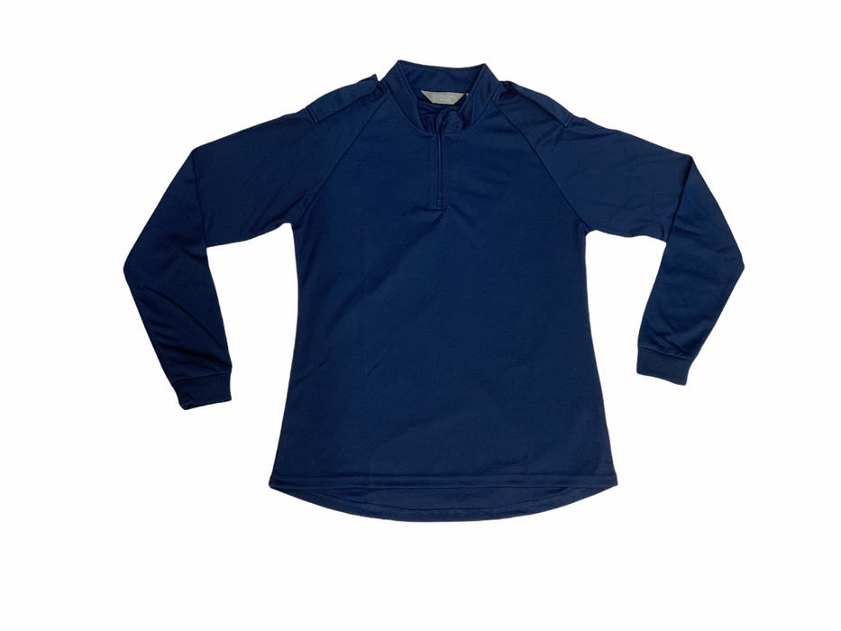 Breathable Long Sleeve Wicking Shirt With Epaulettes - Women's - Blue - NEW